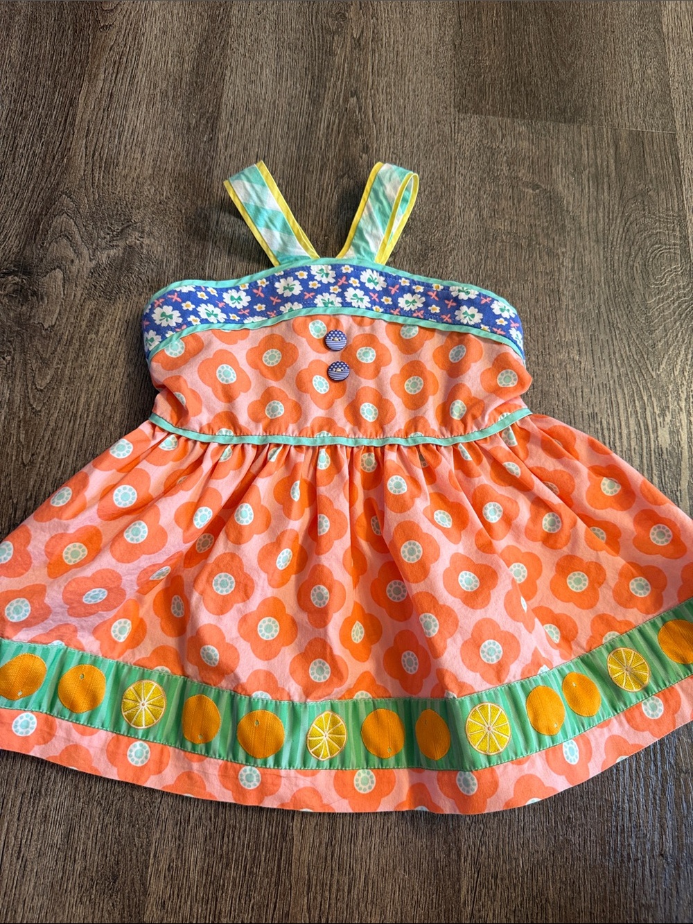 Matilda Jane Meringue Pontoon Top Orange Happy and Free Girl 6